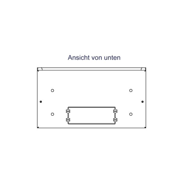 Produktbild MVT 150 240 RAL9016  -  Aufputz Medienverteiler für 24 Keystone (19.4mm Ausschnitt)